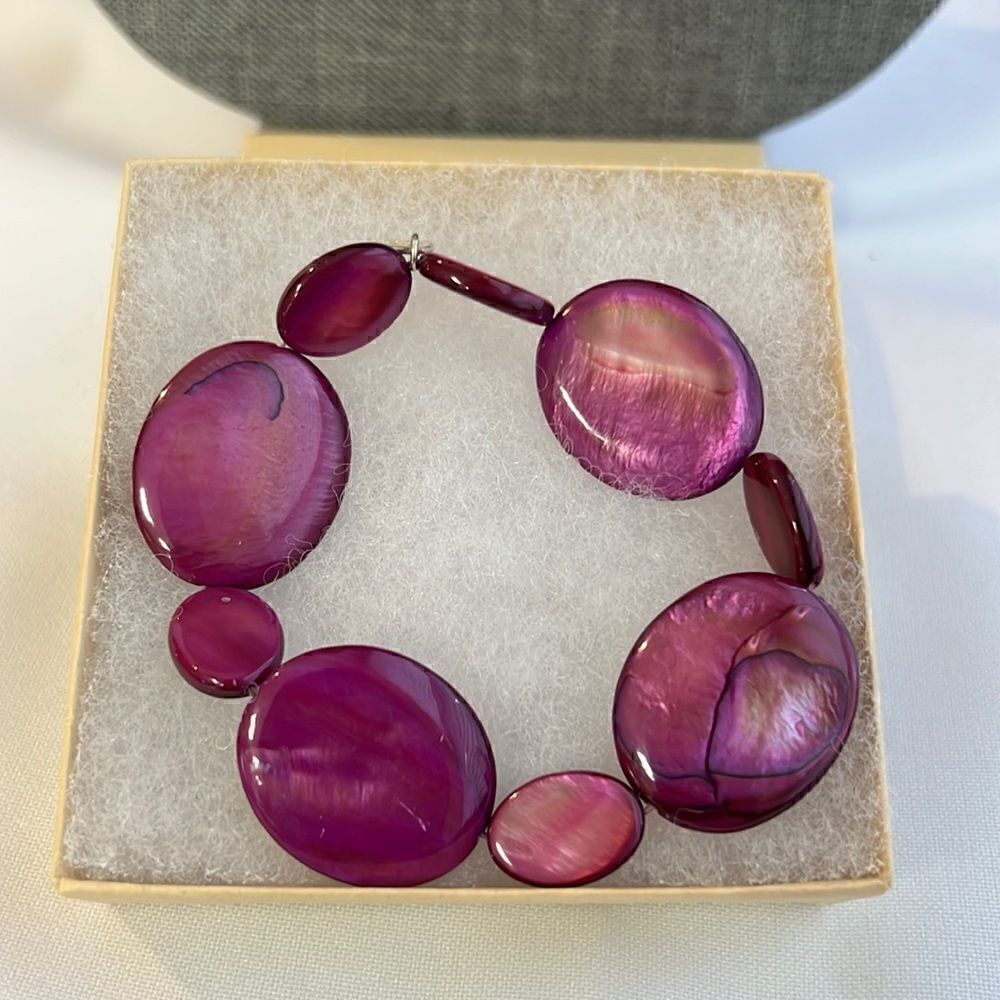 Jess David Purple Mother of Pearl Bracelet